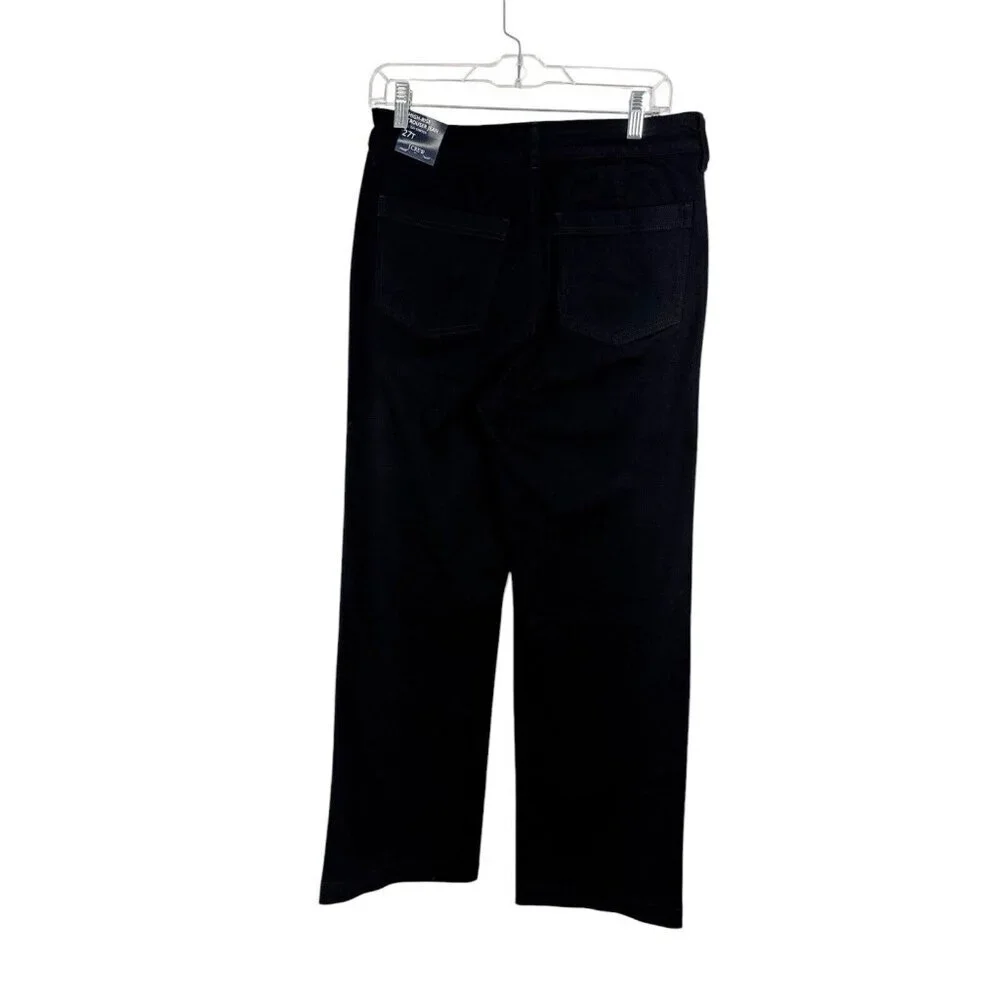 J.Crew Women's 27‎ Tall High Rise Trouser Jeans Black NWT